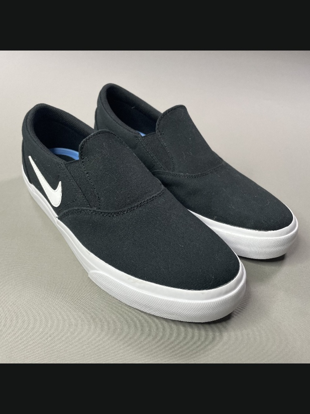 NEW Nike Shoes Mens 8.5 Womens 10 black SB Chron 2 slip on casual summer skate